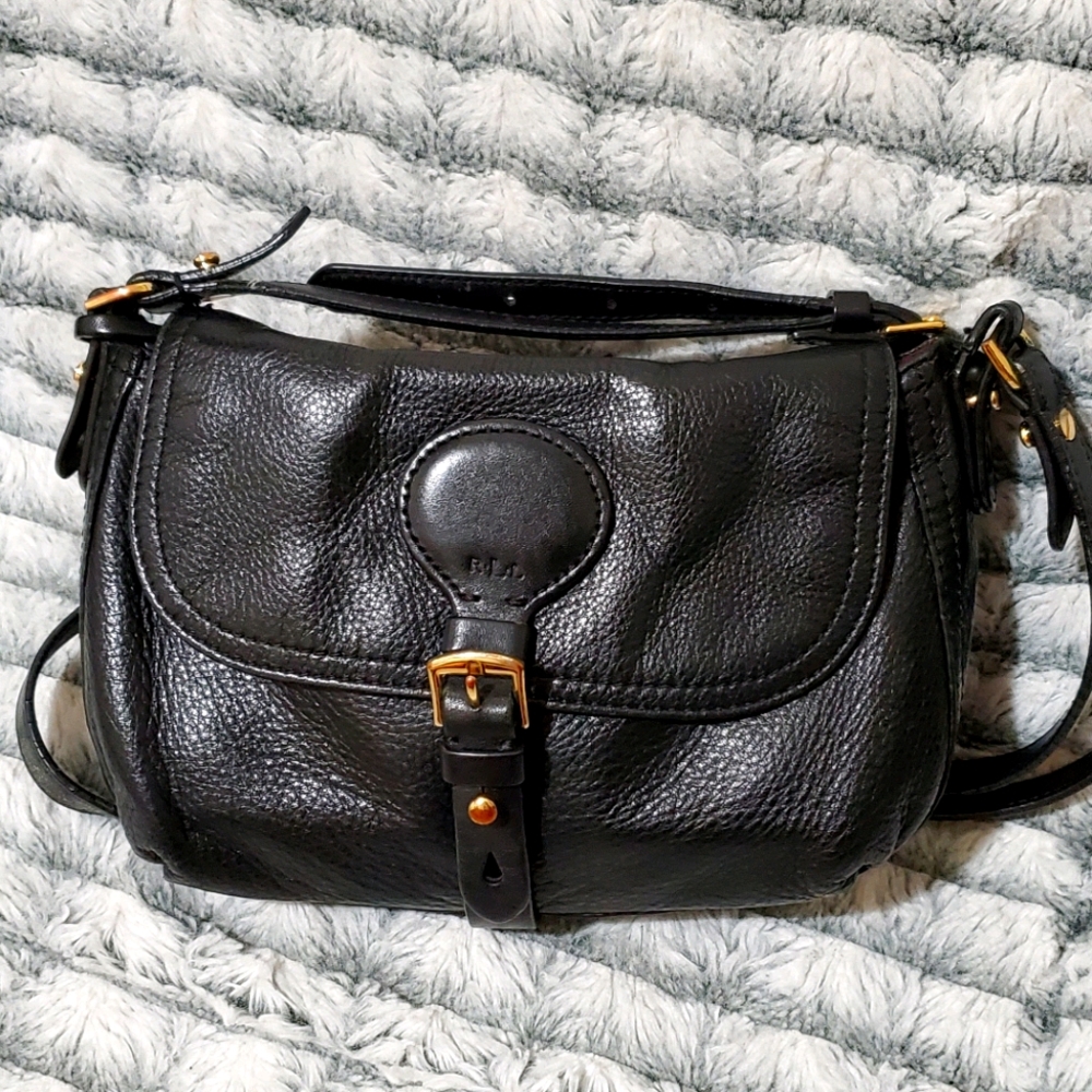 Ralph Lauren Pebbled Leather Crossbody Bag